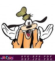 Goofy Character In Orange Shirt Illustration Image SVG