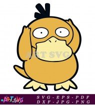 Pokemon Psyduck Character Cartoon Artwork SVG