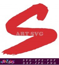 Red Letter S Logo Design Vector Illustration SVG