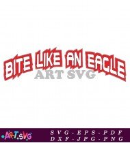 Bite Like An Eagle Word Graphic Design SVG