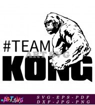 Team Kong Gorilla Vector Character Design SVG