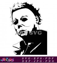 Horror Movie Halloween Costume Face Mask SVG