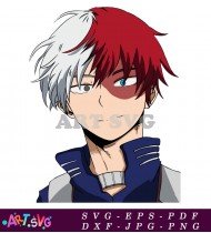 Shoto Todoroki My Hero Academia Anime SVG