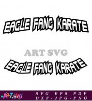 Eagle Fang Karate Logo Design Template SVG