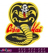 Yellow Cobra Kai Logo Design Template SVG