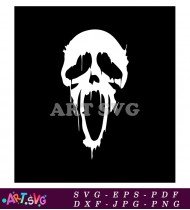 Skull And Crossbones Spooky Logo SVG 1