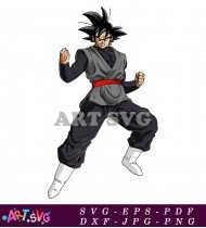 Dragon Ball Super Black Goku SVG