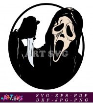 Ghostface From Scream Movie Mask SVG