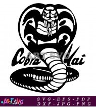 Cobra Kai Snake Logo Design Vector SVG