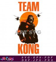 Team Kong Logo Design King Kong Vector SVG