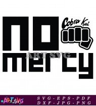 No Mercy Graphic Design Text Art SVG 1