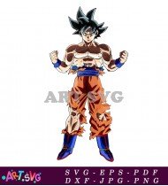 Goku Super Saiyan Anime Dragonball Character Design SVG 1