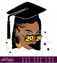 Graduate Black Woman 2020 SVG