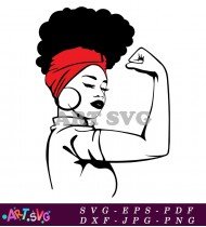 Strong Woman Empowerment Feminist Illustration Vector SVG 2