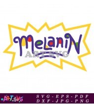 Melanin Poppin Graphic Design T-Shirt Template SVG 3