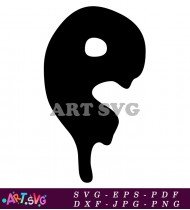 Black Woman Silhouette In Stylish Pose SVG