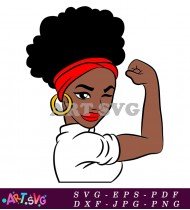 Strong Black Woman Design SVG 1