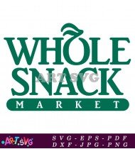 Whole Snack Market Green White Design Logo SVG 1