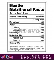 Nutrition Facts Hustle Daily Value Chart SVG 1