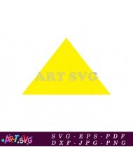 Yellow Triangle Geometric Shapes Design Vector SVG