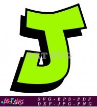 Green Capital Letter K In Black Outline SVG 1