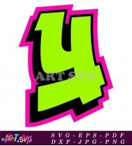 Y Letter Graffiti Green Vector Design SVG