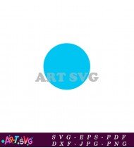 Blue Circle Filled with Vibrant Color SVG