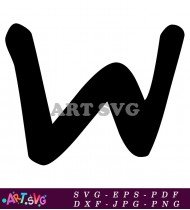 Black Bold Letter Y Monogram Alphabet Design SVG