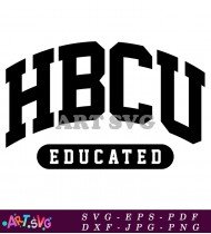 HBCU Educated College Graduate Art SVG