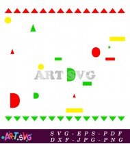 Colorful Abstract Geometric Pattern Shapes Background Art SVG