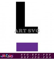 Purple Horizontal Line Abstract Design Graphic SVG