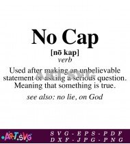 No Cap Meaning Urban Dictionary Definition SVG