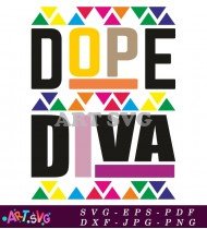 Dope Diva Triangular SVG 1