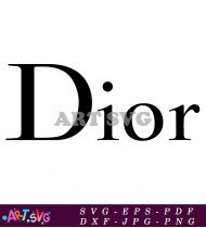 The iconic Dior logo for fashion lovers SVG