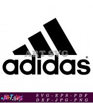 Adidas trefoil logo in black and white SVG