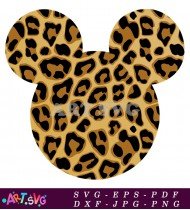 Cute Animal Print With Brown And Yellow Spots SVG