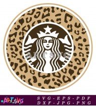 Starbucks Logo Leopard Print Design Coffee SVG