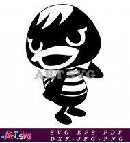 Animal Crossing Villager Striped Shirt SVG