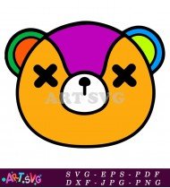 Rainbow Color Animal Crossing Character Design SVG