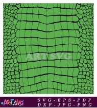 Animal Crossing Pattern Black and White Crocodile SVG