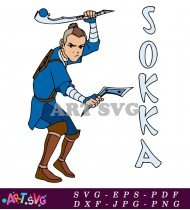 Avatar The Last Airbender Sokka Cartoon SVG