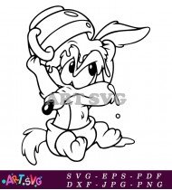 Wile E Coyote Cartoon Character Coloring Pages SVG