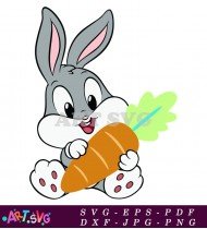 Bugs Bunny Cartoon Character Printable Coloring Page SVG