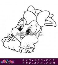 Baby Bugs Bunny Coloring Pages Printable SVG 1