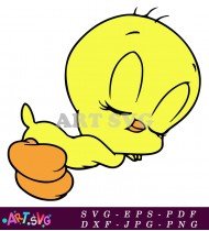 Tweety Bird Yellow Bird Cartoon Character SVG