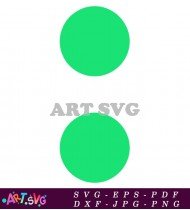 Green Oval Shape Clipart Vector Graphic SVG