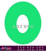 Green Number 0 Clipart Design Graphic SVG