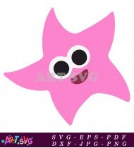 Baby Shark Doo Doo Doo Pink Starfish SVG