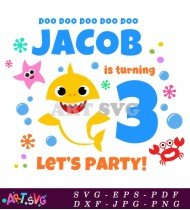 Baby Shark Jacob Birthday Doo Doo Doo SVG