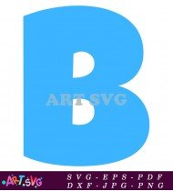 Blue Letter B Clip Art Transparent PNG SVG